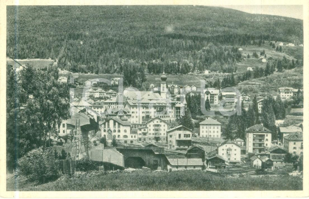 Cartolina originale da collezione 1953 ORTISEI BZ Panorama con funivia in VAL GARDENA Cartolina FP VG 1