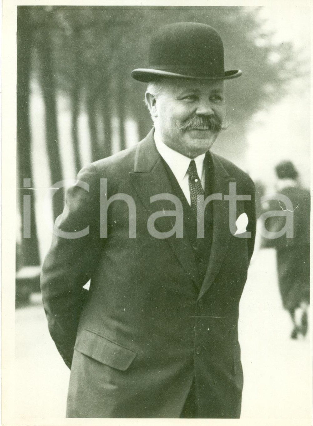 Fotografia d epoca originale 1930 ca PARIS Ritratto Louis LOUCHEUR vecchio Ministro Finanze prima di paralisi 1