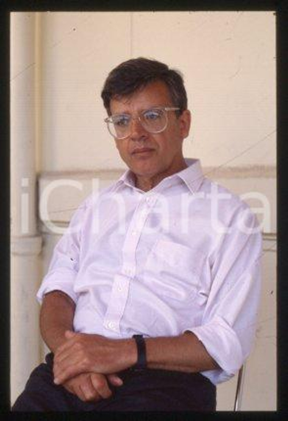 Alain CAVALIER CANNES Festival French film director 1986 *35mm vintage slide 17