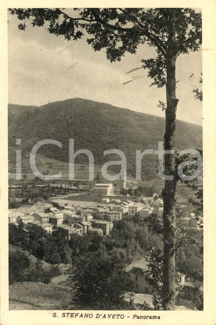 Cartolina originale da collezione 1936 SANTO STEFANO D AVETO GE Veduta panoramica del paese Cartolina FP VG 1