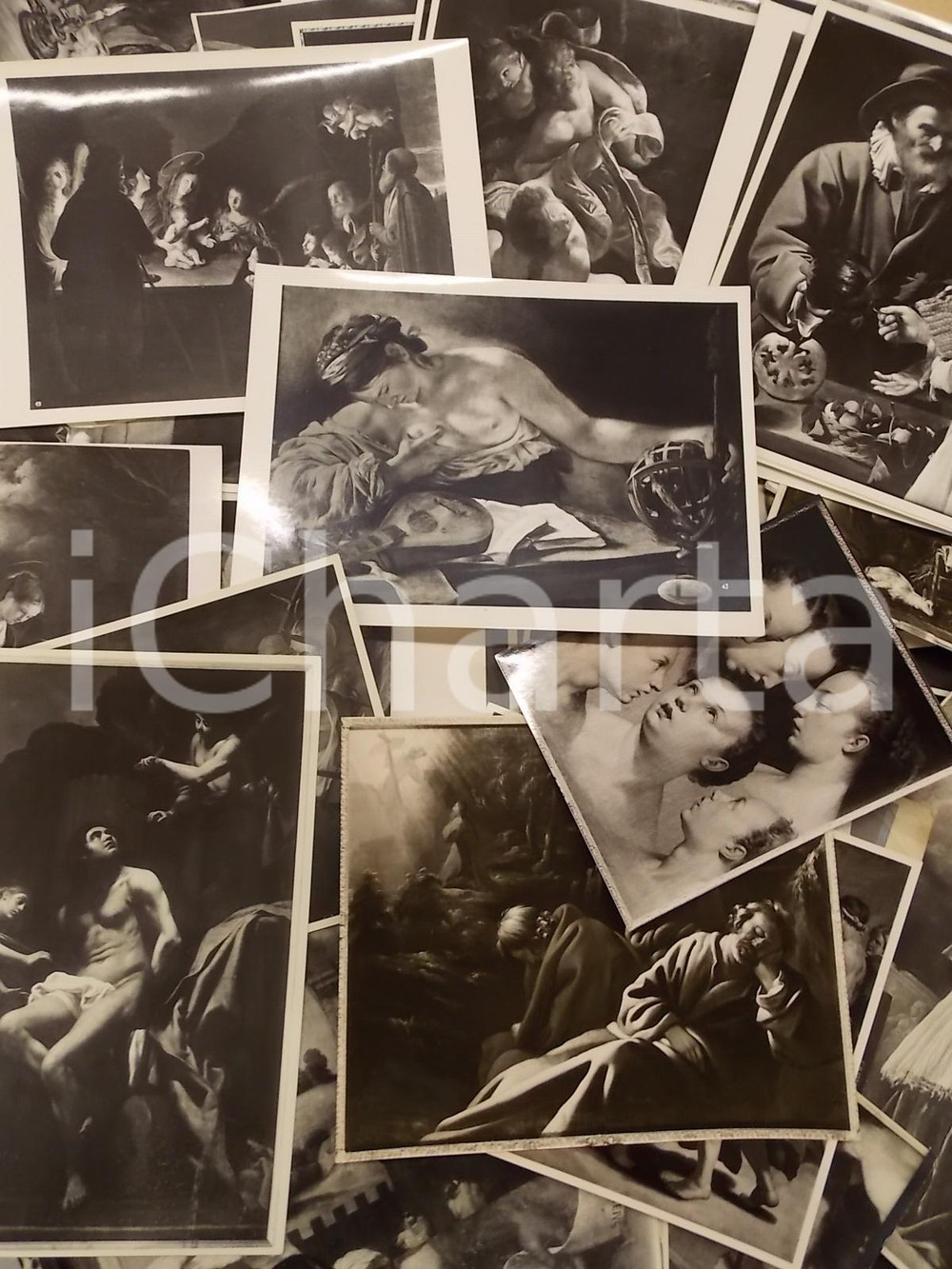 Fotografia d epoca originale 193050 ca ARTE Lotto oltre 80 fotografie di opere di CARAVAGGIO e caravaggeschi 1