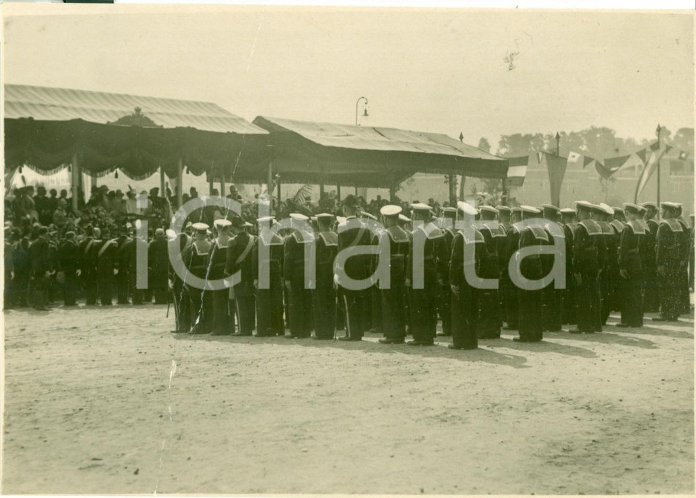 Fotografia d epoca originale 1930 ca ROMA Vittorio Emanuele III Ordine Militare SAVOIA R. Marina DANNEGGIATA 1