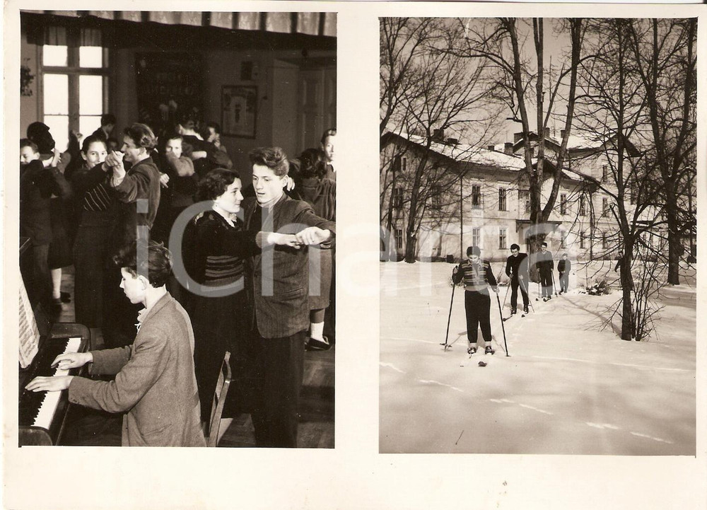 Fotografia d'epoca originale 1935 ca DABROWICA POLONIA Nuova scuola tecnica agricola 1