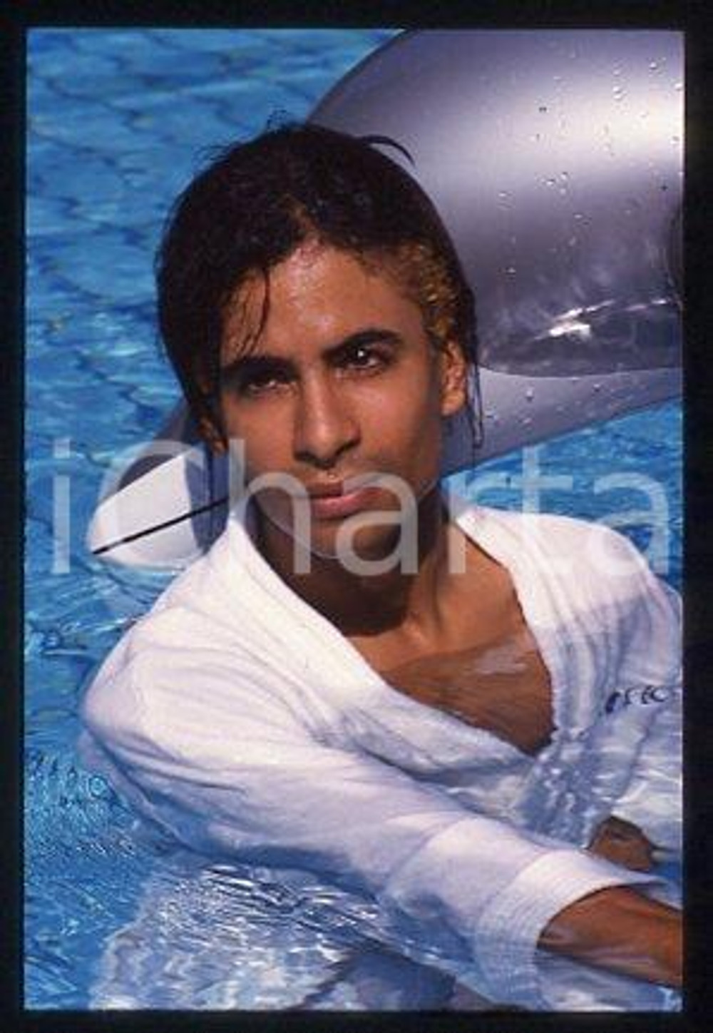 35mm vintage slide* 1987 ca MUSIC GEORGIO ALLENTINI African-American singer (33)