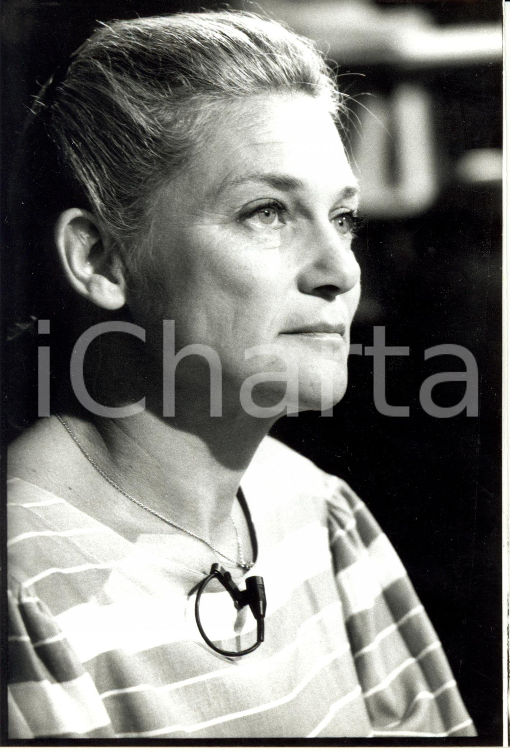 Fotografia d epoca originale 1992 PARIS Elisabeth BADINTER inviitée émission CARACTERES sur FRANCE 3 Photo 1