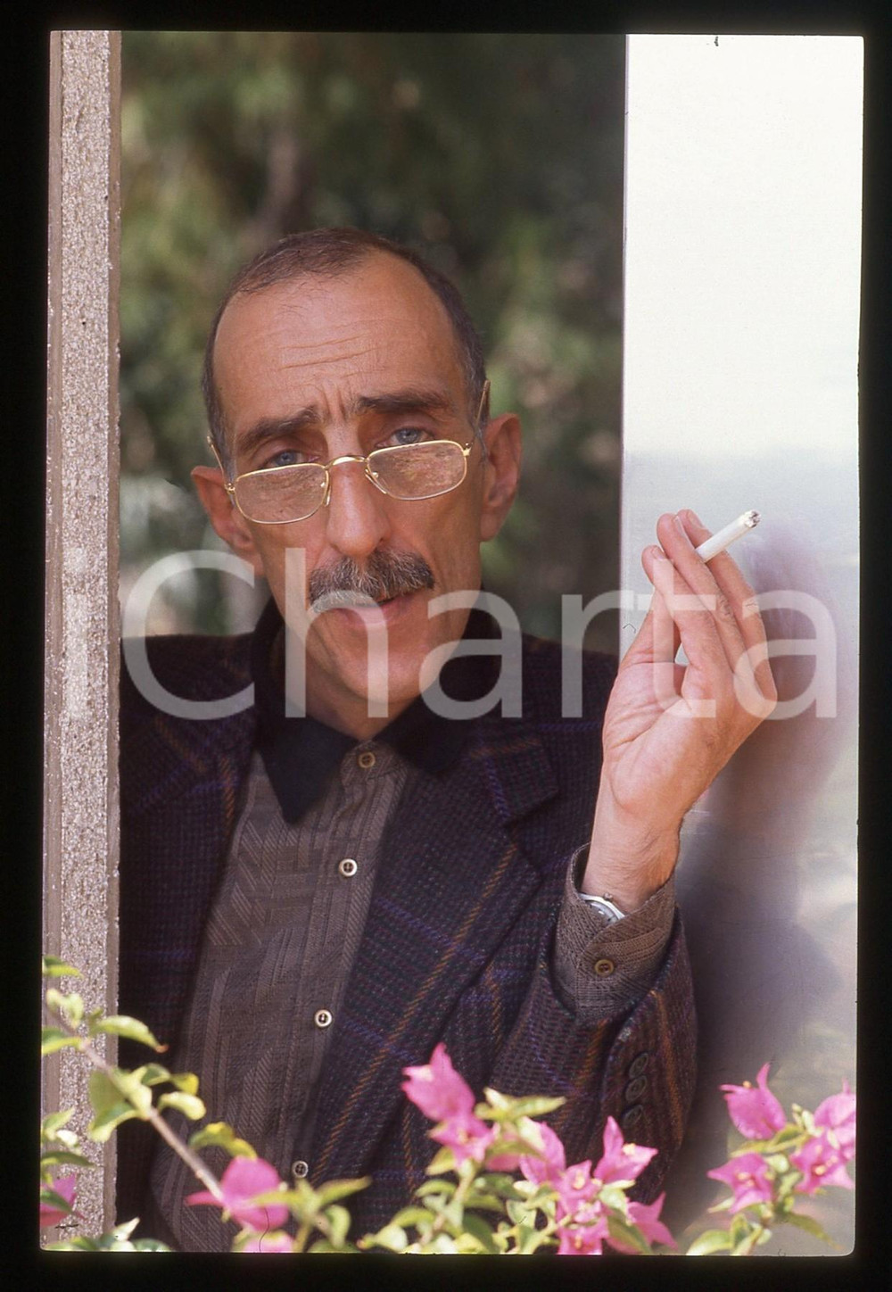 35mm vintage slide* 1990 ca CINEMA João César MONTEIRO Ritratto del regista (5)