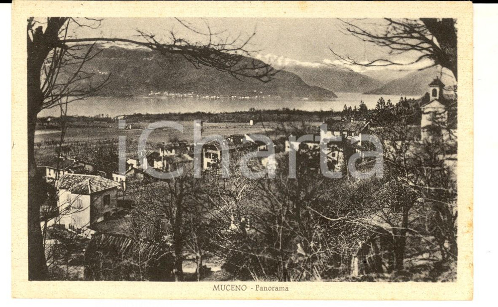 Cartolina originale da collezione 1949 PORTO VALTRAVAGLIA VA Panorama frazione MUCENO Cartolina postale FP VG 1