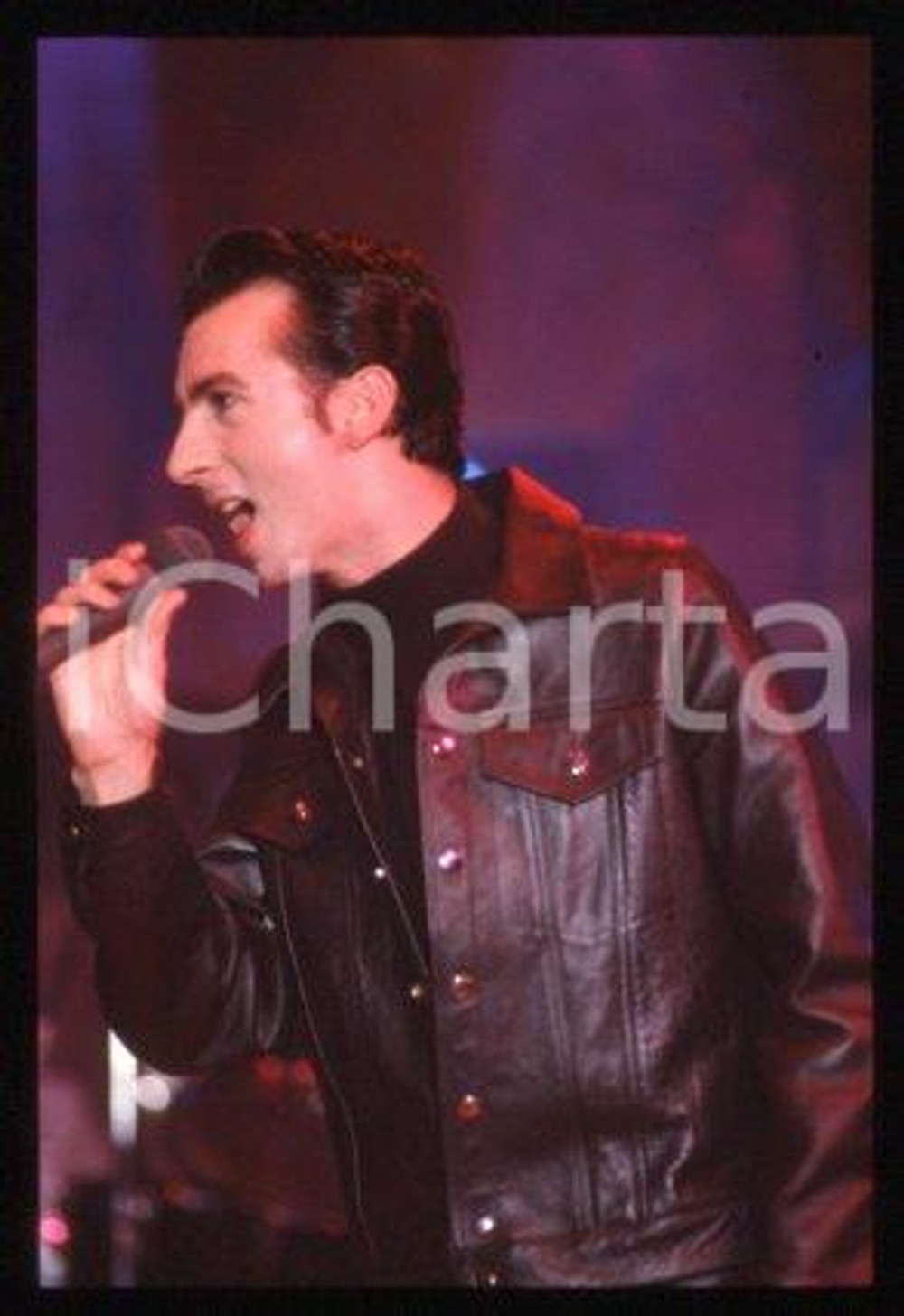 35mm vintage slide* 1990 ca MILAN Portrait of an English singer Marc ALMOND (1)