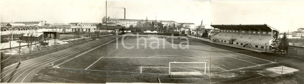Fotografia d epoca originale 1935 ca PARABIAGO MI Veduta dello Stadio Civico FOTO TRIPLA 1