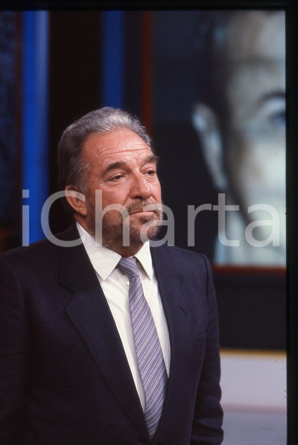 35mm vintage slide* 1985 ca CANALE 5 Ugo TOGNAZZI a SUPERFLASH - Ritratto (4)