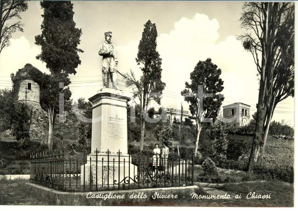 Cartolina originale da collezione 1960 ca CASTIGLIONE DELLO STIVIERE MN Monumento ai CHIASSI Cartolina FG NV 1