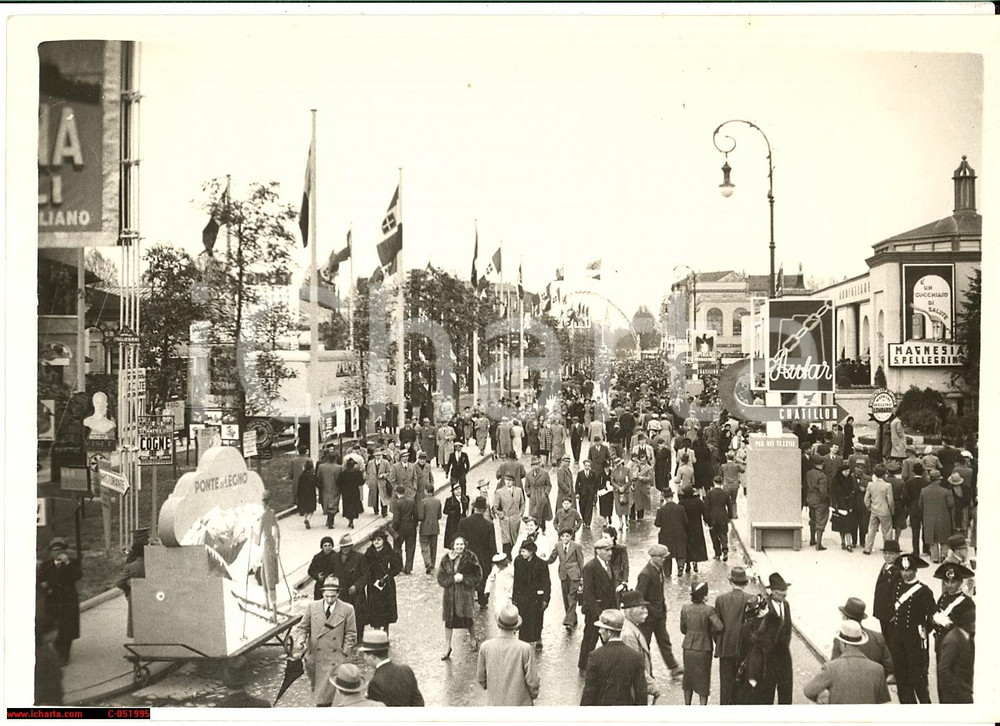 Fotografia d'epoca originale 1938 MILANO Natale di Roma alla Fiera Campionaria Foto 1