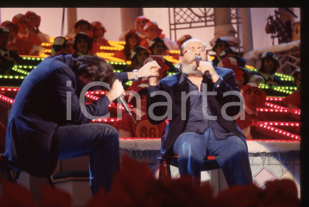 35mm vintage slide* 1993 SANREMO Massimo e Domenico MODUGNO cantano DELFINI (19)