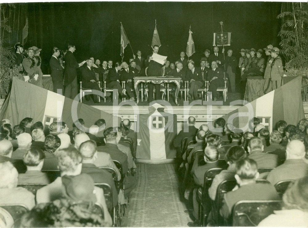 Fotografia d epoca originale 1931 ROMA Premiazione dei vincitori della BATTAGLIA DEL GRANO Fotografia 1