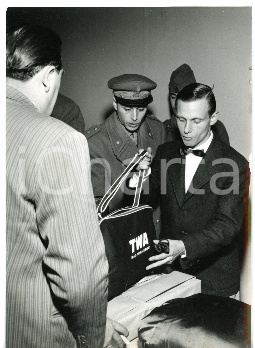 1958 MALPENSA - TWA Partenza di Giulio COMPARINI per ritrovare Shirley HOLMES 