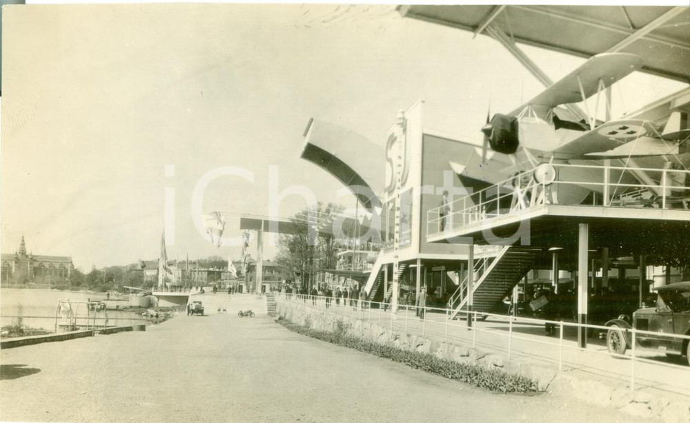 Fotografia d epoca originale 1930 STOCCOLMA SVEZIA Il Museo Nordico all Esposizione Fotografia 1