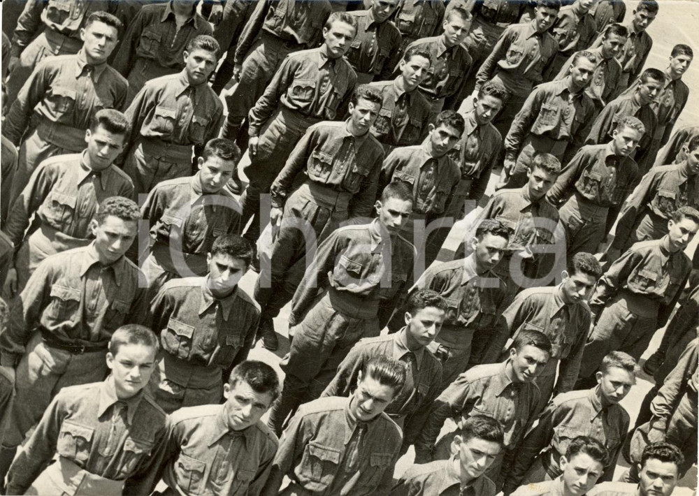 Fotografia d epoca originale 1939 GENOVA NERVI Allievi Collegio Militare di MILANO Fotografia 1