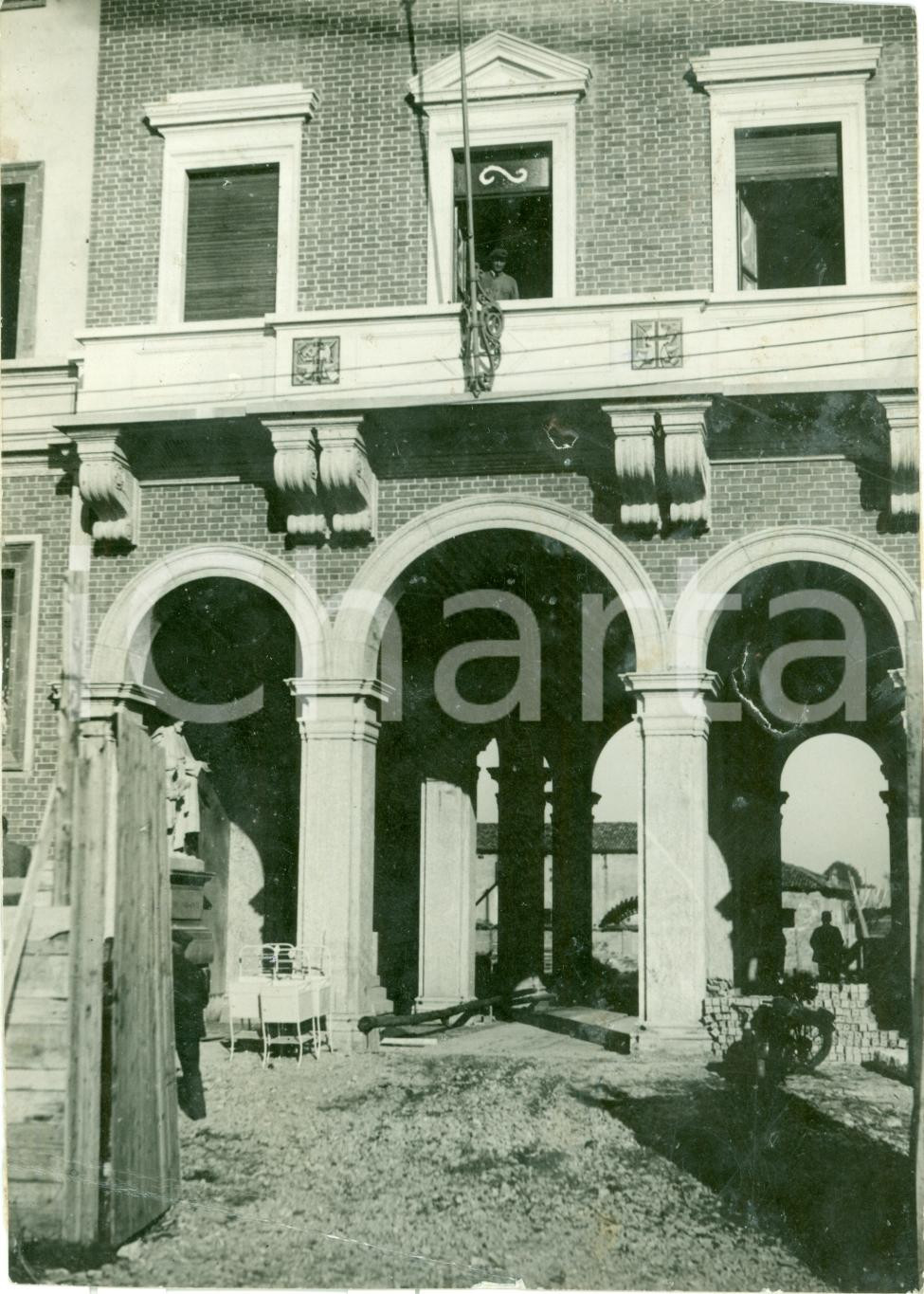 Fotografia d epoca originale 1932 MILANO LAMBRATE Costruzione nuovo Orfanotrofio Maschile Foto DANNEGGIATA 1