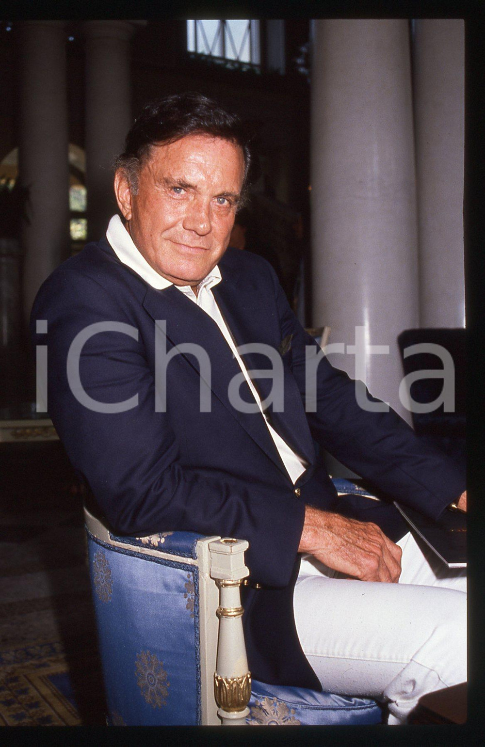 35mm vintage slide* 1990 COMO Cliff ROBERTSON  "Viva Hollywood" Ritratto (14)