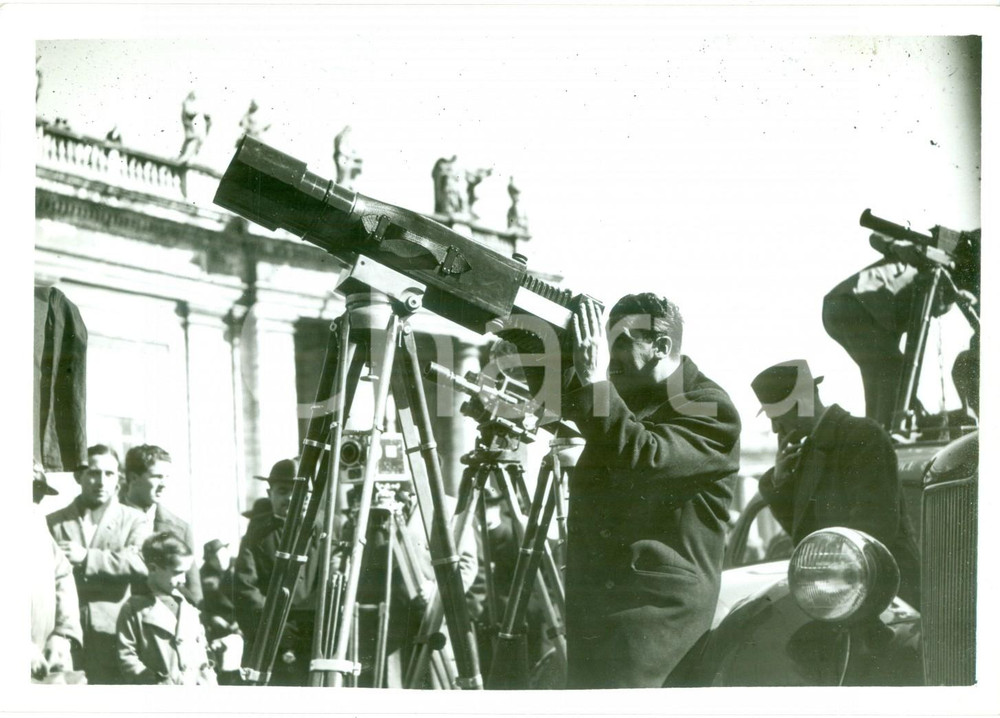 Fotografia d epoca originale 1939 ROMA Grossi calibri dei teleobiettivi puntati sul VATICANO per PIO XII Foto 1