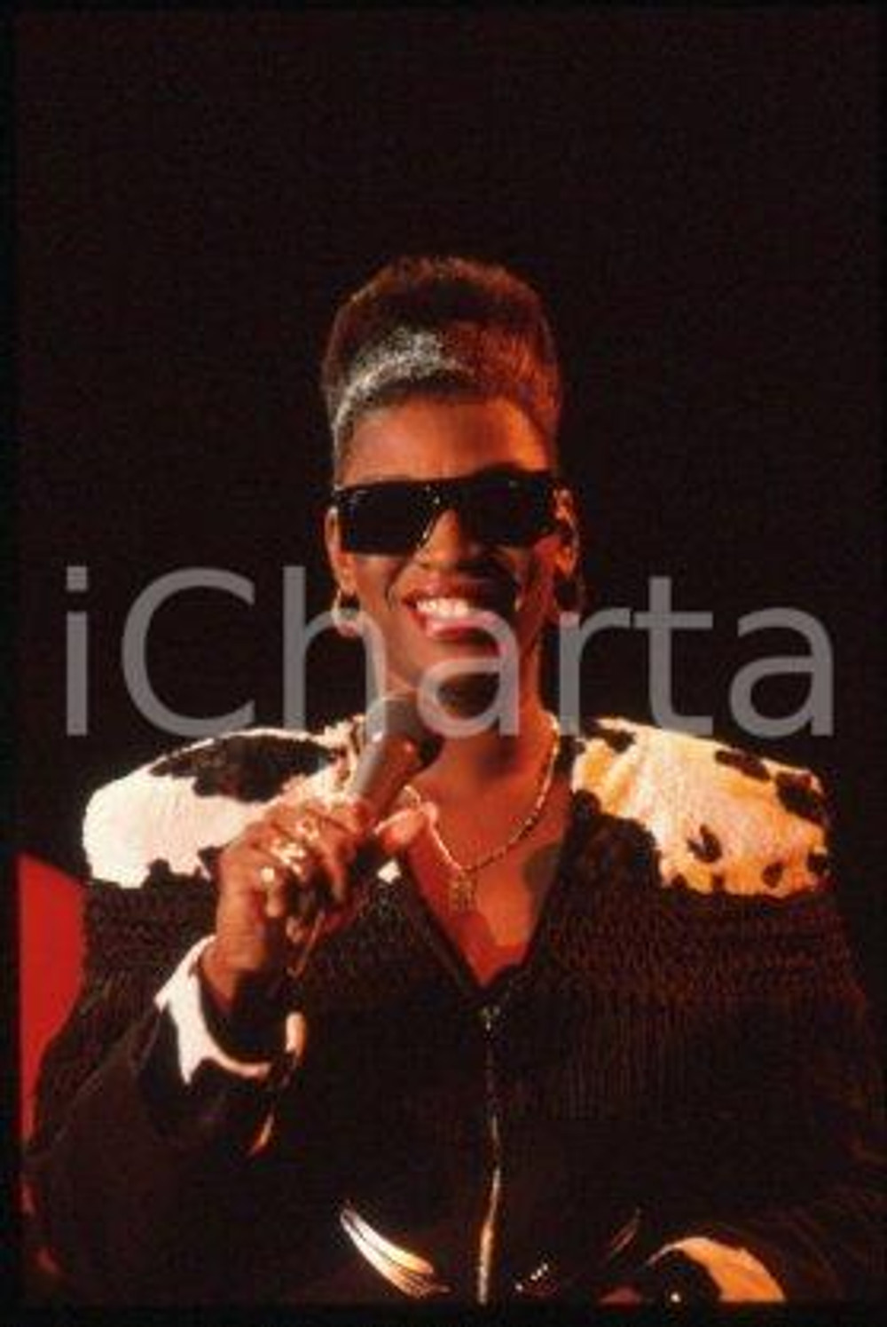 35mm vintage slide* 1990 ca ITALY American house music singer ADEVA (20)