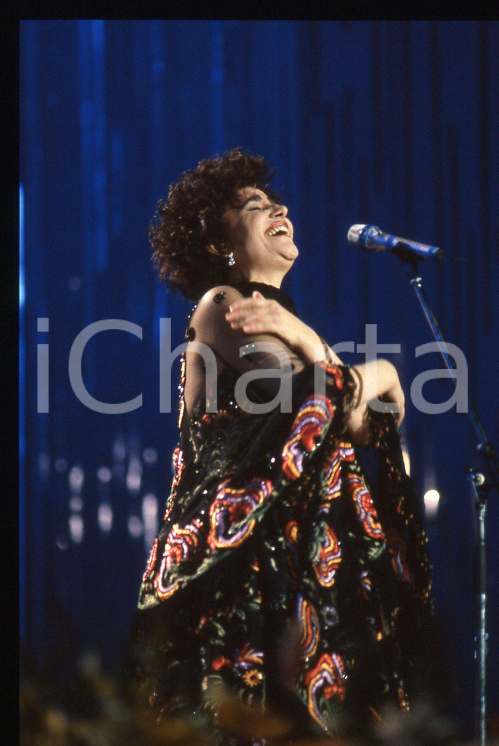 35mm vintage slide* 1990 FESTIVAL SANREMO Mia MARTINI - LA NEVICATA DEL '56 (6)