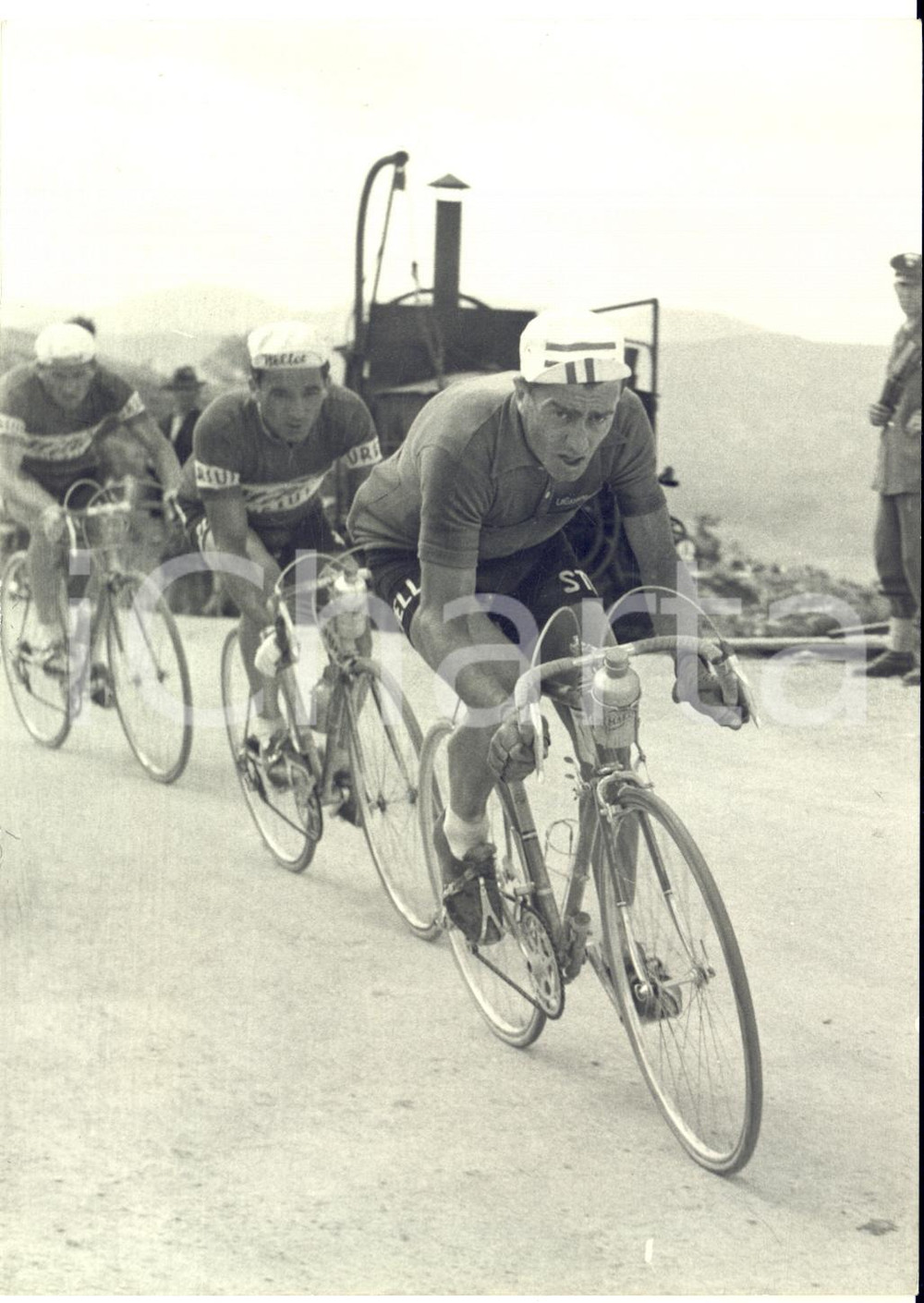 1954 CICLISMO GIRO D'ITALIA 5^ Tappa - Louison BOBET sul Macerone *Foto 13x18