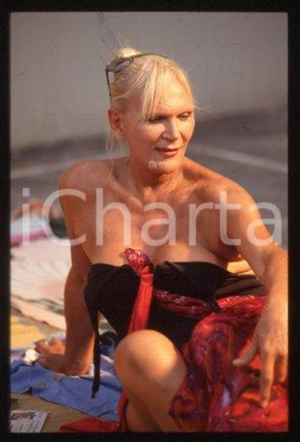 Giò STAJANO - ITALY PORTAGLI I MIEI SALUTI Actress 1993 * 35 mm vintage slide 18