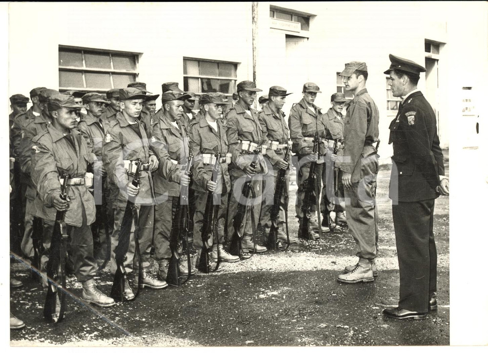 1956 NAPOLI Addestramento polizia COLOMBIA prima della partenza per l'Egitto
