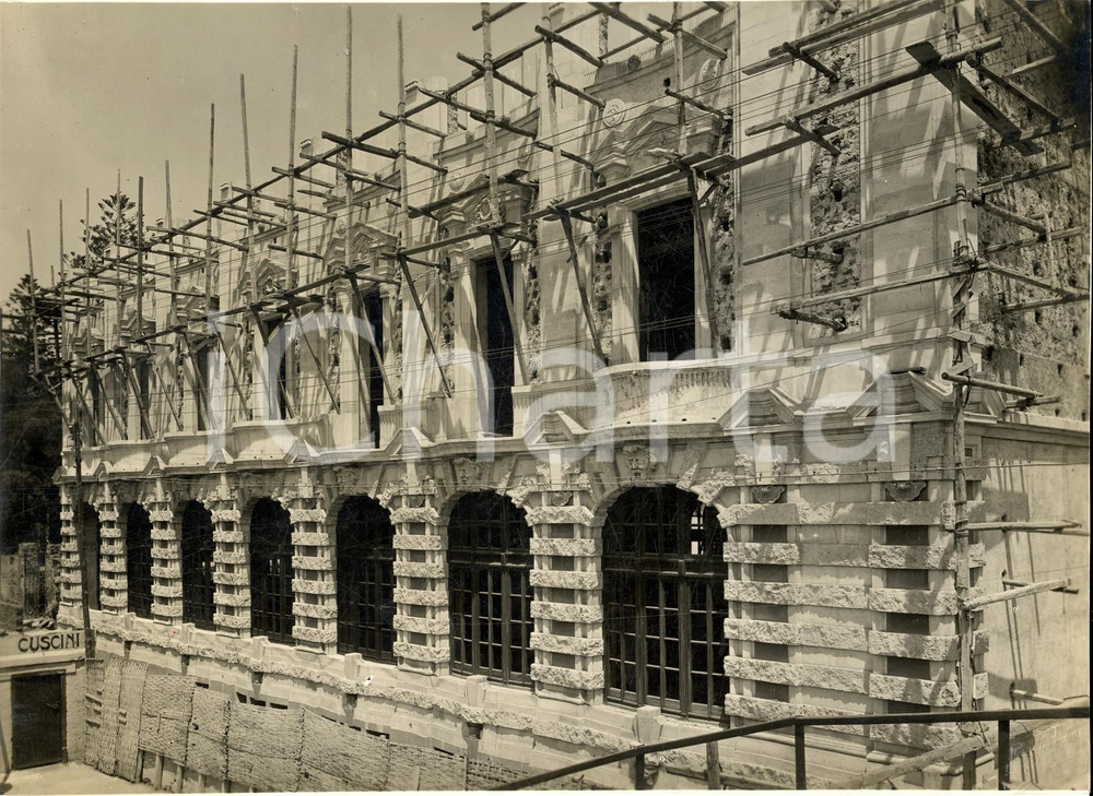 Fotografia d'epoca originale 1929 CATANIA Costruzione del palazzo delle Poste FOTO 1