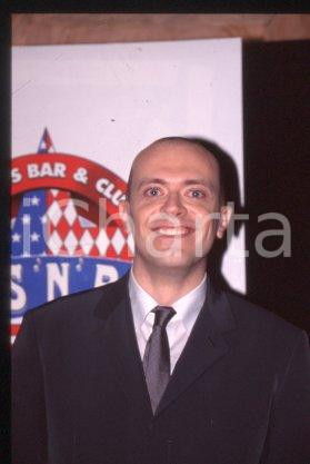Max PEZZALI - MUSIC Singer-songwriter 883 group 1998 ca * 35 mm vintage slide 26