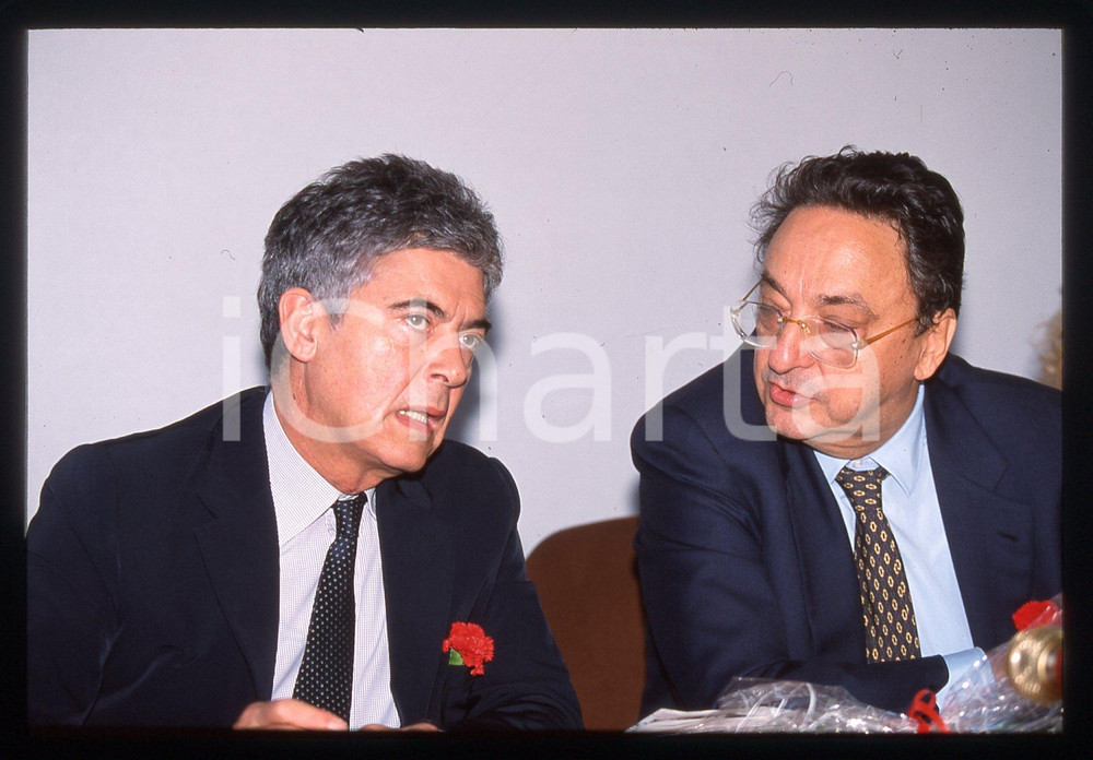 35mm vintage slide* 2000 MILANO Claudio MARTELLI Gianni DE MICHELIS (5)