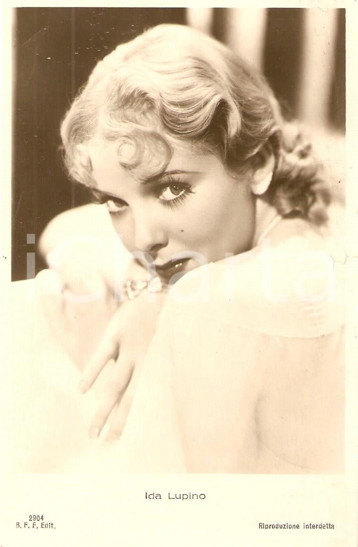 Cartolina originale da collezione 1935 CINEMA Actress Ida LUPINO Portrait Cartolina FP NV 1
