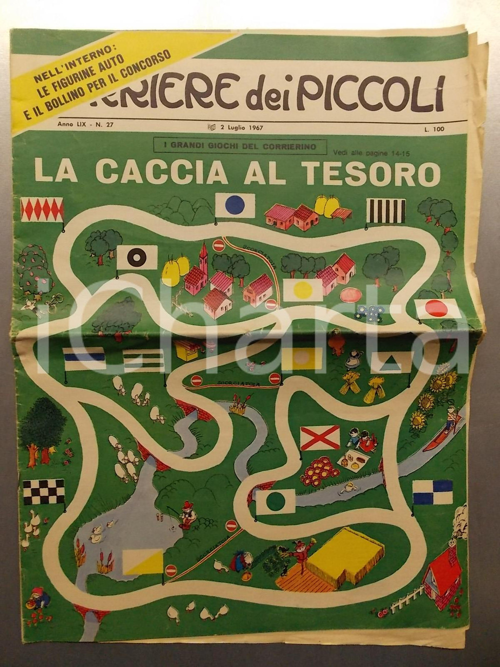 Giornale, rivista storica 1967 CORRIERE DEI PICCOLI Mario UGGERI  Il generale del deserto Rivista FUMETTO 1