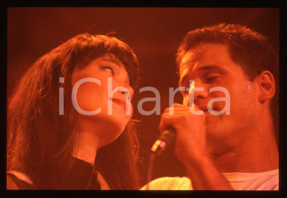35mm vintage slide* 1989 DISCORING - NOISEWORKS Jon STEVENS Kay RUSH (1)