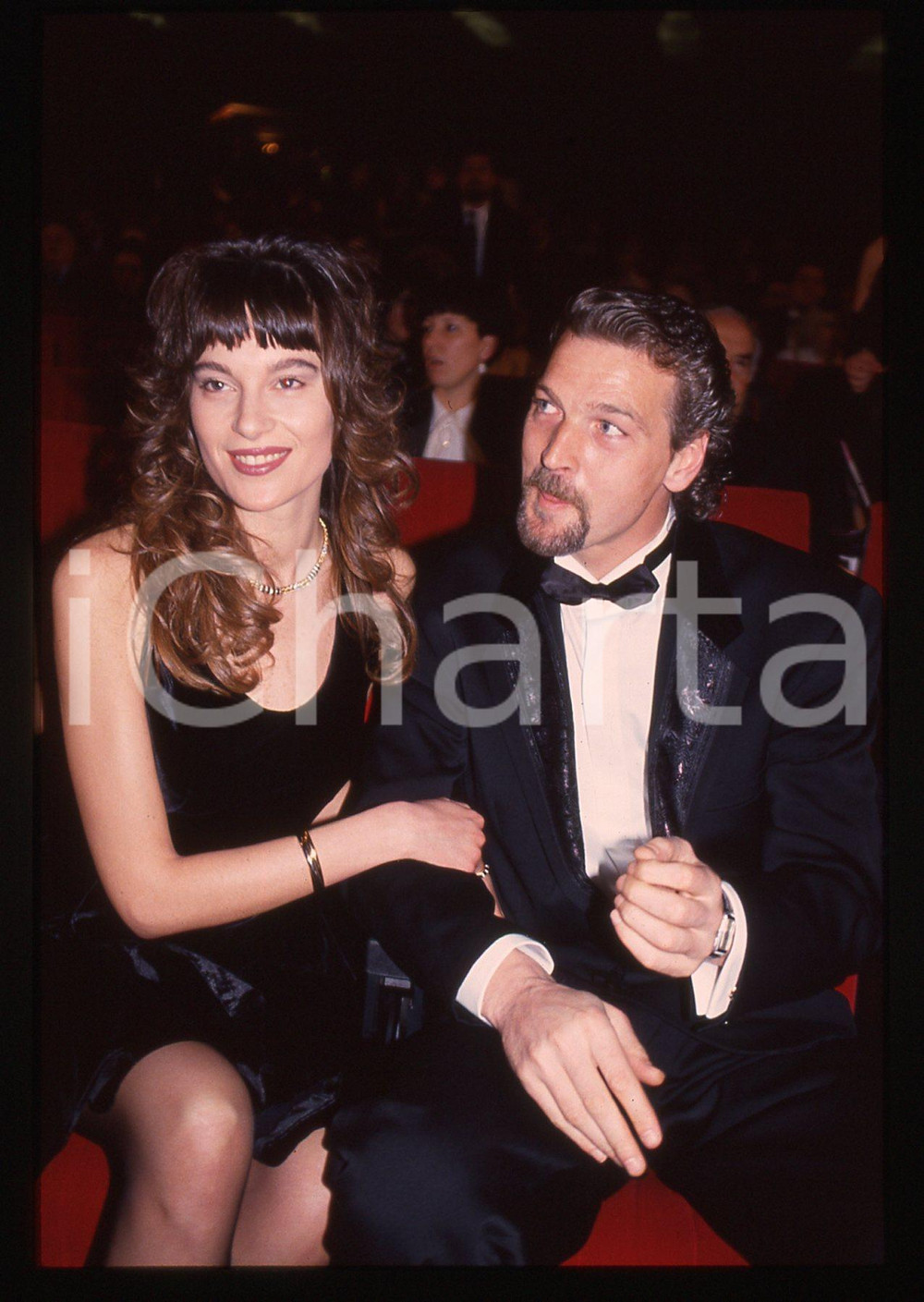 35mm vintage slide* 1993 SANREMO Gala UNICEF Stefano TACCONI e Laura SPERANZA 21