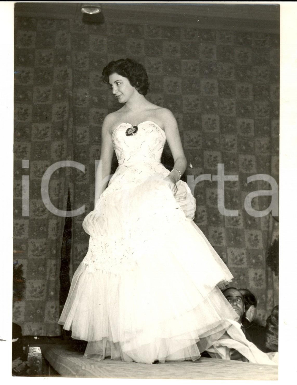 Fotografia d epoca originale 1953 CORTINA D AMPEZZO Concorso MISS ITALIA Gianna SIVIERO Miss Lombardia Foto 1