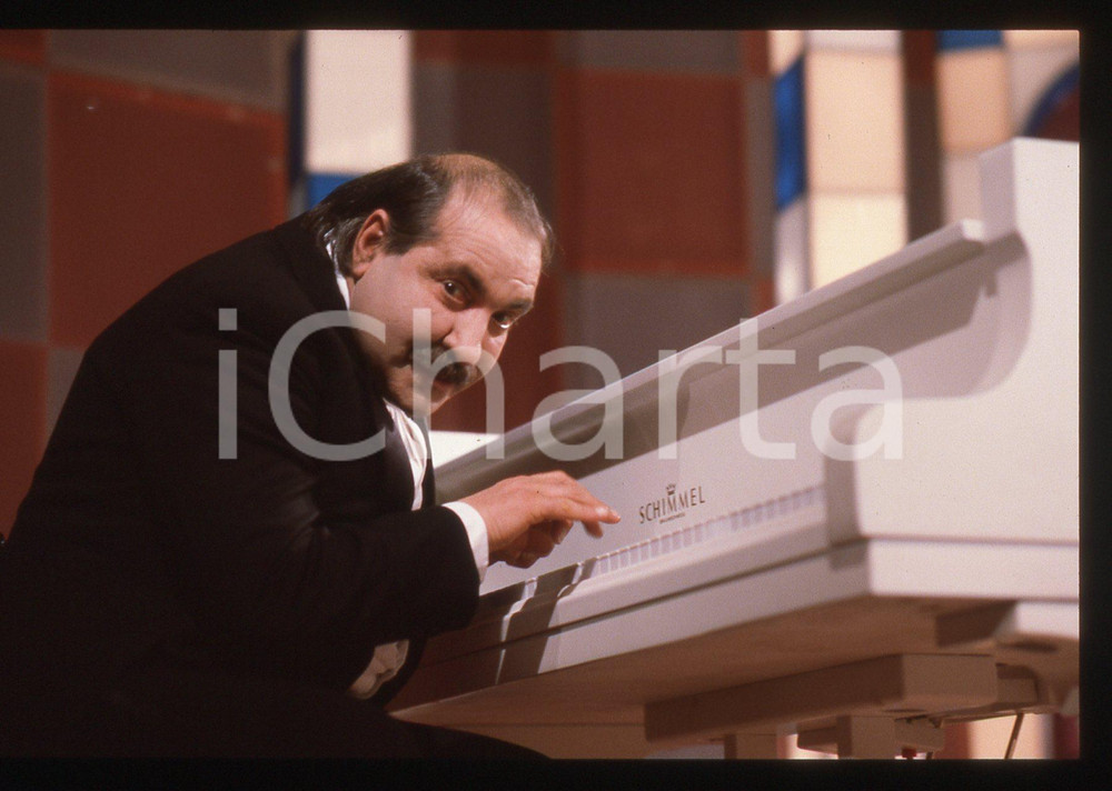 35mm vintage slide* 1985ca MAURIZIO COSTANZO SHOW Franco BRACARDI Ritratto (3)