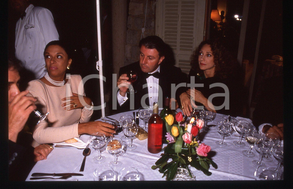 35mm vintage slide* 1990 ca Marisa BERENSON Greg DUBANE (4)