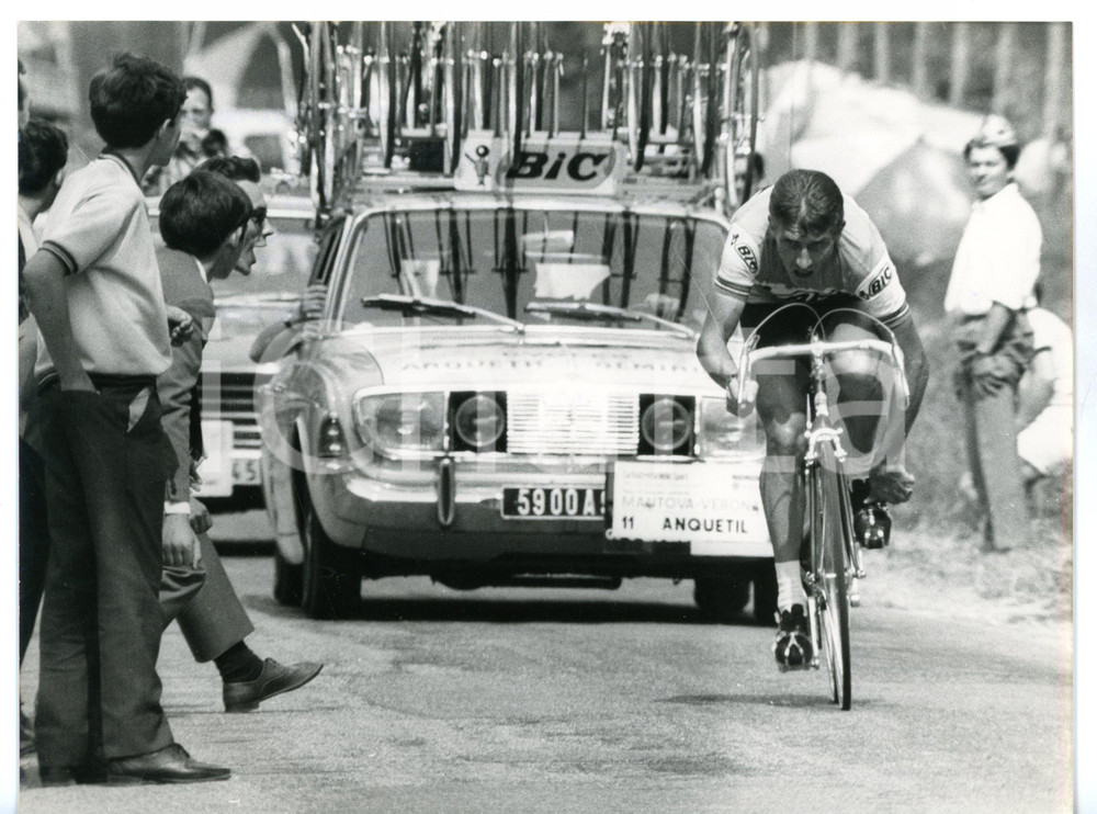 1967 CICLISMO GIRO D'ITALIA Jacques ANQUETIL nella tappa a cronometro *Foto
