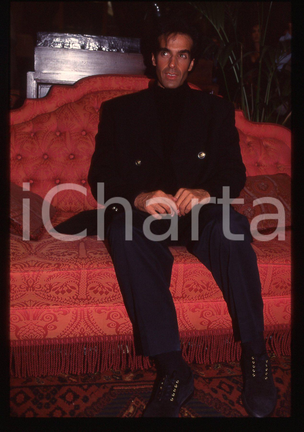 35mm vintage slide* 1995ca COSTUME David COPPERFIELD Ritratto illusionista 29