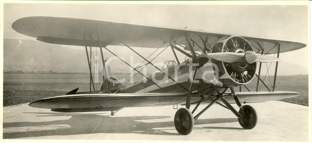Fotografia d epoca originale 1935 AERONAUTICA Breda Ba.28 biposto  Foto prototipo aereo 1