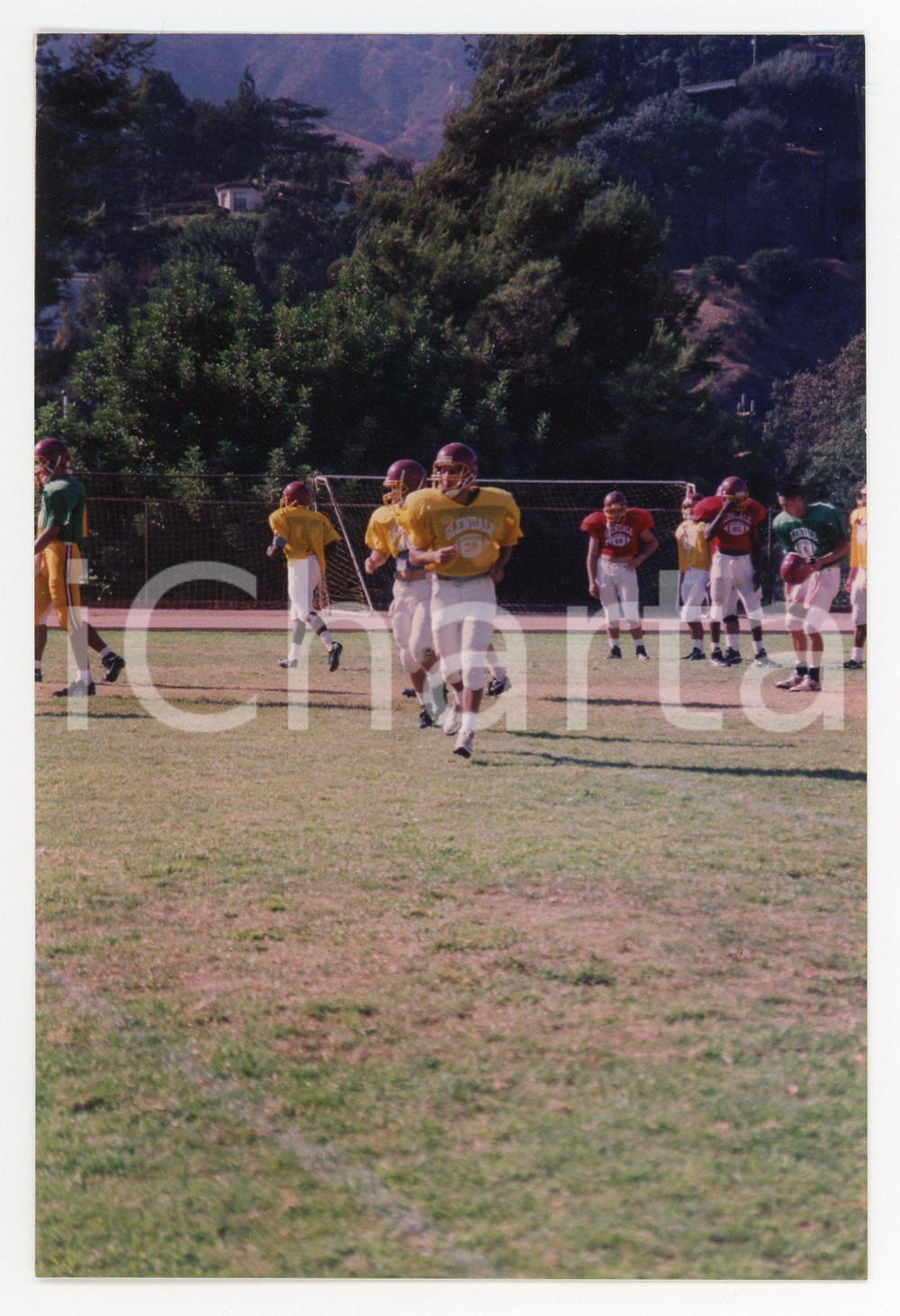 1990 GLENDALE - FOOTBALL Workout of GLENDALE College team *Foto 10x15 cm (63)