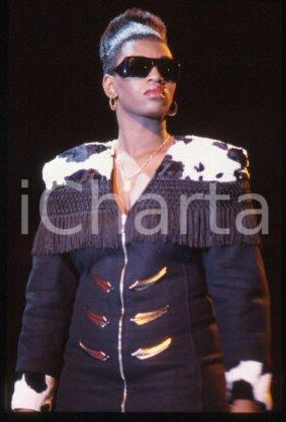 35mm vintage slide* 1990 ca ITALY American house music singer ADEVA (4)