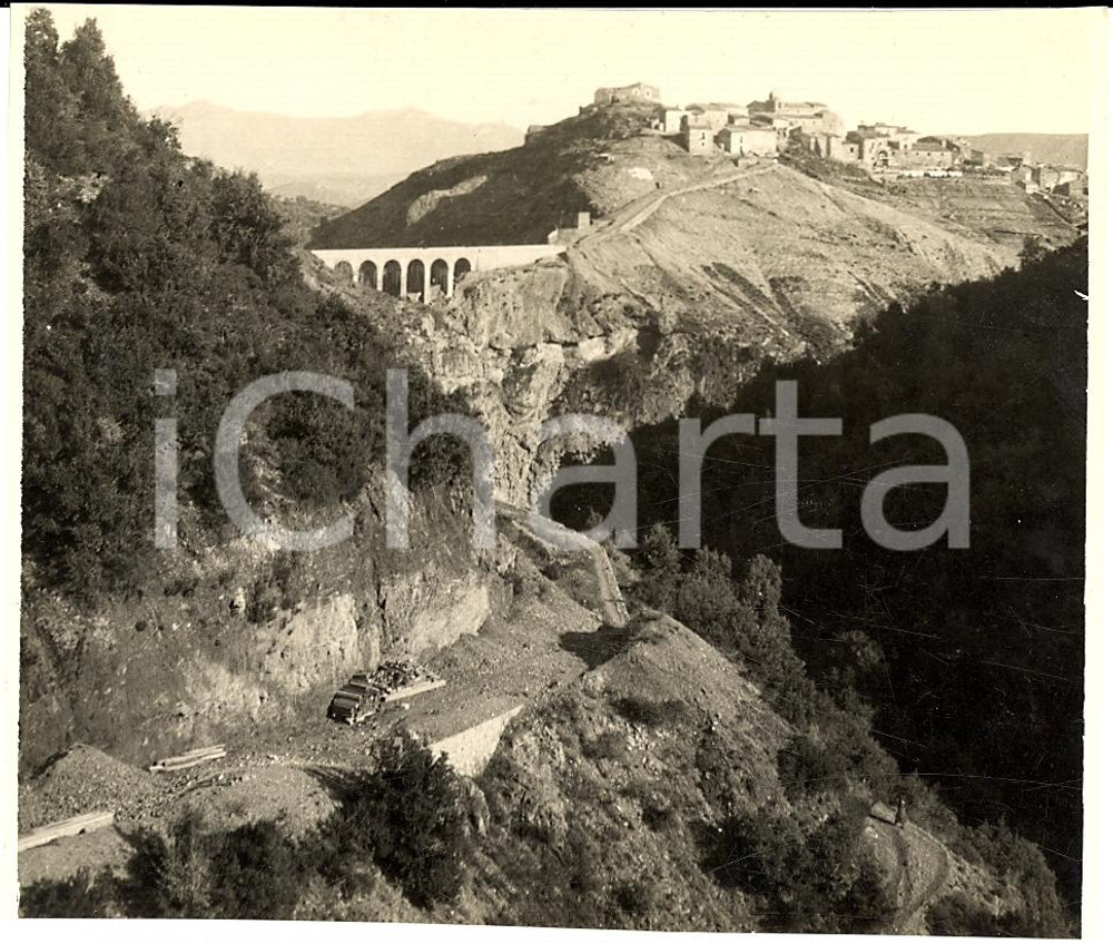 Fotografia d'epoca originale 1932 UMBRIATICO (KR) S.P. 85 Viadotto TIMPA DEI CANI 1