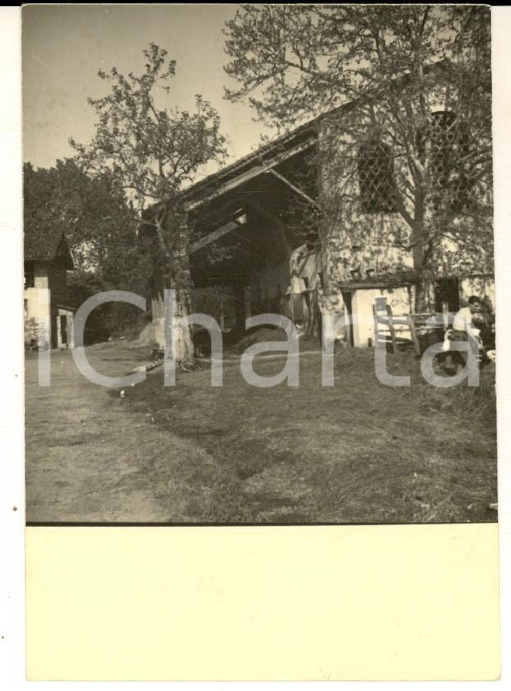 Fotografia d epoca originale 1964 MILANO BARONA Una cascina tradizionale Fotografia ARTISTICA 7x10 cm 1