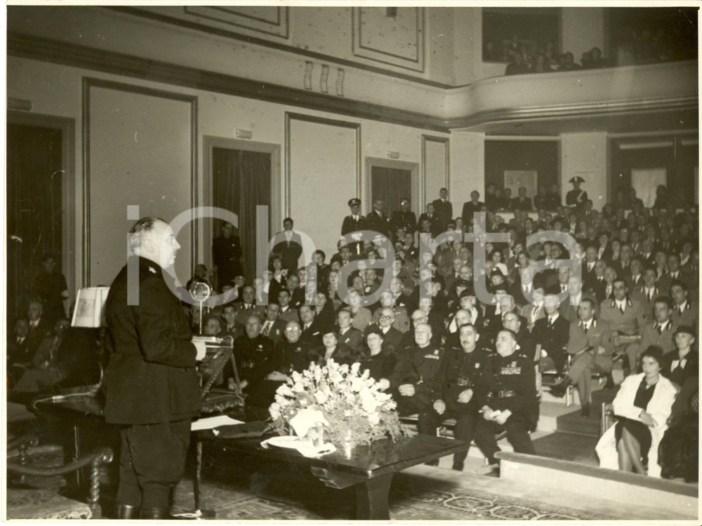 Fotografia d epoca originale 1938 SAN REMO IM CASINO MUNICIPALE Arrigo SOLMI celebrazioni Grandi Liguri 1