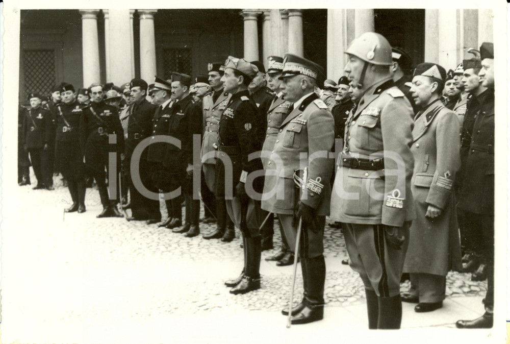 Fotografia d epoca originale 1938 MODENA Achille STARACE con Regia Accademia FANTERIA CAVALLERIA Fotografia 1