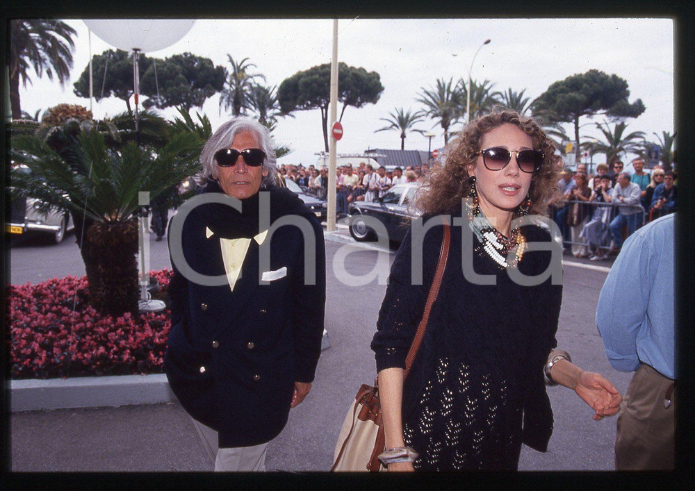 35mm vintage slide* 1994 CANNES Marisa BERENSON Costanzo MUTTI (2)