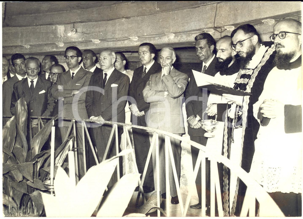 1959 ROMA San Lorenzo - Politici alla messa in onore di don Luigi Sturzo - Foto